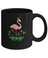 Flamingo Shamrock Happy St Patrick's Day Mug Coffee Mug | Teecentury.com