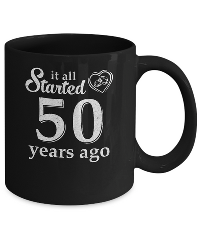 50Th Wedding Anniversary Married Couples 1972 Husband Wife Mug Coffee Mug | Teecentury.com