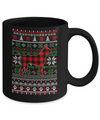 Boxer Red Plaid Ugly Christmas Sweater Gifts Mug Coffee Mug | Teecentury.com