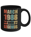 Vintage Retro March 1988 Birth Of Legends 34th Birthday Mug Coffee Mug | Teecentury.com