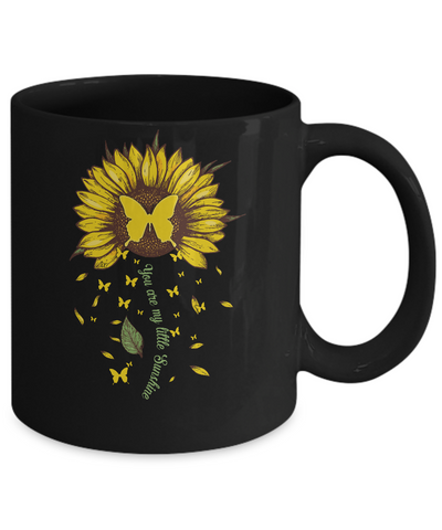 You Are My Little Sunshine Sunflower Butterfly Mug Coffee Mug | Teecentury.com