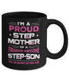 I'm A Proud Step Mother Of A Freaking Awesome Step Son Mug Coffee Mug | Teecentury.com