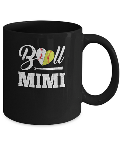 Funny Ball Mimi Softball Baseball Mothers Day Gifts Mug Coffee Mug | Teecentury.com