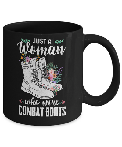 Just A Woman Who Wore Combat Boots Veteran Mug Coffee Mug | Teecentury.com