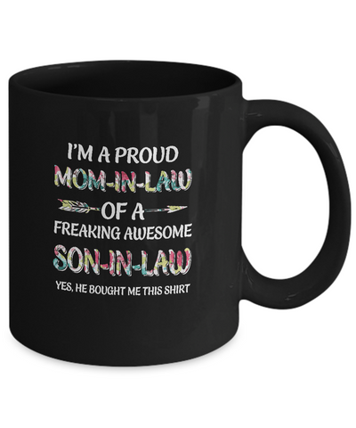 Proud Mom-In-Law Mother's Day Gift From A Son-In-Law Mug Coffee Mug | Teecentury.com
