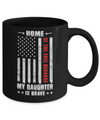 Home Of The Free Because My Daughter Is Brave Dad Mom Mug Coffee Mug | Teecentury.com