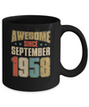 Vintage Retro Awesome Since September 1958 64th Birthday Mug Coffee Mug | Teecentury.com