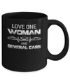 Love One Woman And Several Cars Mug Coffee Mug | Teecentury.com