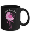 Faith Hope Love Pink Ribbon Breast Cancer Awareness Mug Coffee Mug | Teecentury.com