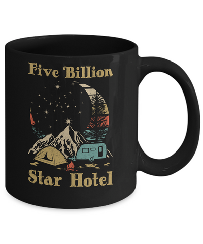 Vintage Five Billion Star Hotel Moom Camping Mug Coffee Mug | Teecentury.com