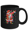 Dabbing Santa Mug For Boys Girls Christmas Tree Lights Mug Coffee Mug | Teecentury.com