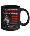 Veteran I Think A Man With A Helmet Defending Our Country Mug Coffee Mug | Teecentury.com