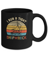 I Run A Tight Shipwreck Vintage Pirate Funny Mom Dad Mug Coffee Mug | Teecentury.com