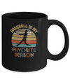 Baseball Is My Favorite Season Vintage Mug Coffee Mug | Teecentury.com