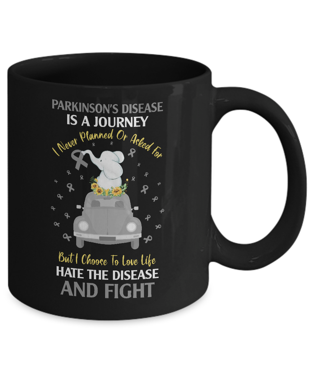 Parkinson's Disease Awareness Is A Journey Mug Coffee Mug | Teecentury.com