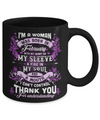 I'm A Woman Was Born In February With My Heart Birthday Mug Coffee Mug | Teecentury.com