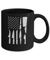 Chef Knife Patriotic American Flag Kitchen Mug Coffee Mug | Teecentury.com