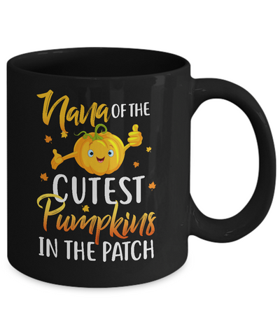 Halloween Nana Of Cutest Pumpkins In The Patch Mug Coffee Mug | Teecentury.com