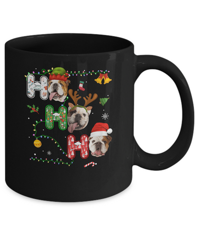 Christmas Ho Ho Ho Bulldog Lover Funny Xmas Gift Mug Coffee Mug | Teecentury.com