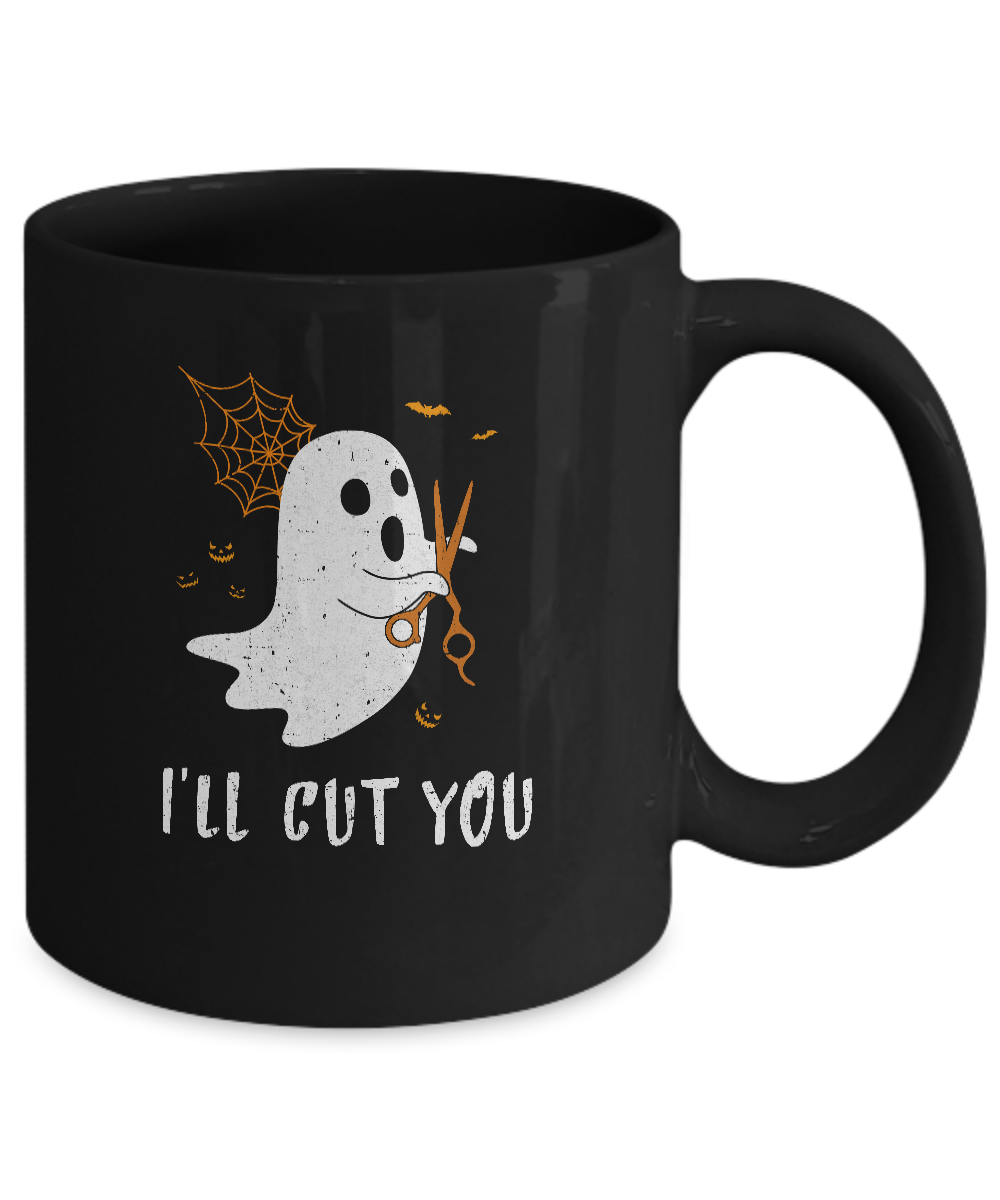 Halloween Boo Ghost I'll Cut You Barber Costume Mug Coffee Mug | Teecentury.com