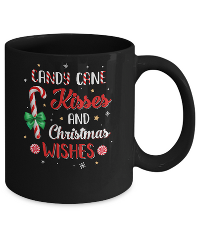 Candy Cane Kisses And Christmas Wishes Gifts Mug Coffee Mug | Teecentury.com