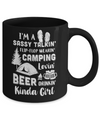 Sassy Talking Flip-Flop Camping Beer Kinda Girl Mug Coffee Mug | Teecentury.com