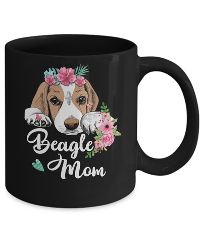 Beagle Mom Funny Dog Mom Gift Idea Mug Coffee Mug | Teecentury.com