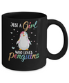 Just A Girl Who Loves Penguins Cute Penguin Lover Mug Coffee Mug | Teecentury.com