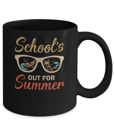 Retro Vintage School's Out For Summer Back To School Mug Coffee Mug | Teecentury.com