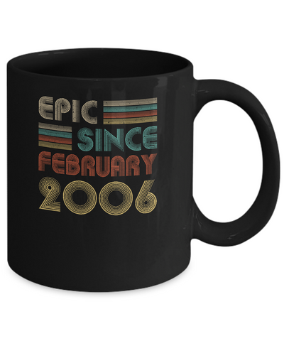 Epic Since February 2006 Vintage 16th Birthday Gifts Mug Coffee Mug | Teecentury.com