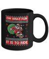 Oh What Fun It Is To Ride Skateboard Christmas Sweater Mug Coffee Mug | Teecentury.com