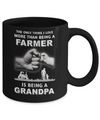 Love More Than Farmer Being A Grandpa Fathers Day Mug Coffee Mug | Teecentury.com