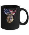 Funny Patriot German Shepherd Dog 4Th Of July American Flag Mug Coffee Mug | Teecentury.com