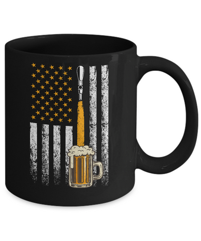 Craft Beer American Flag USA Mug Coffee Mug | Teecentury.com