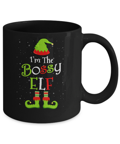 I'm The Bossy Elf Family Matching Funny Christmas Group Gift Mug Coffee Mug | Teecentury.com