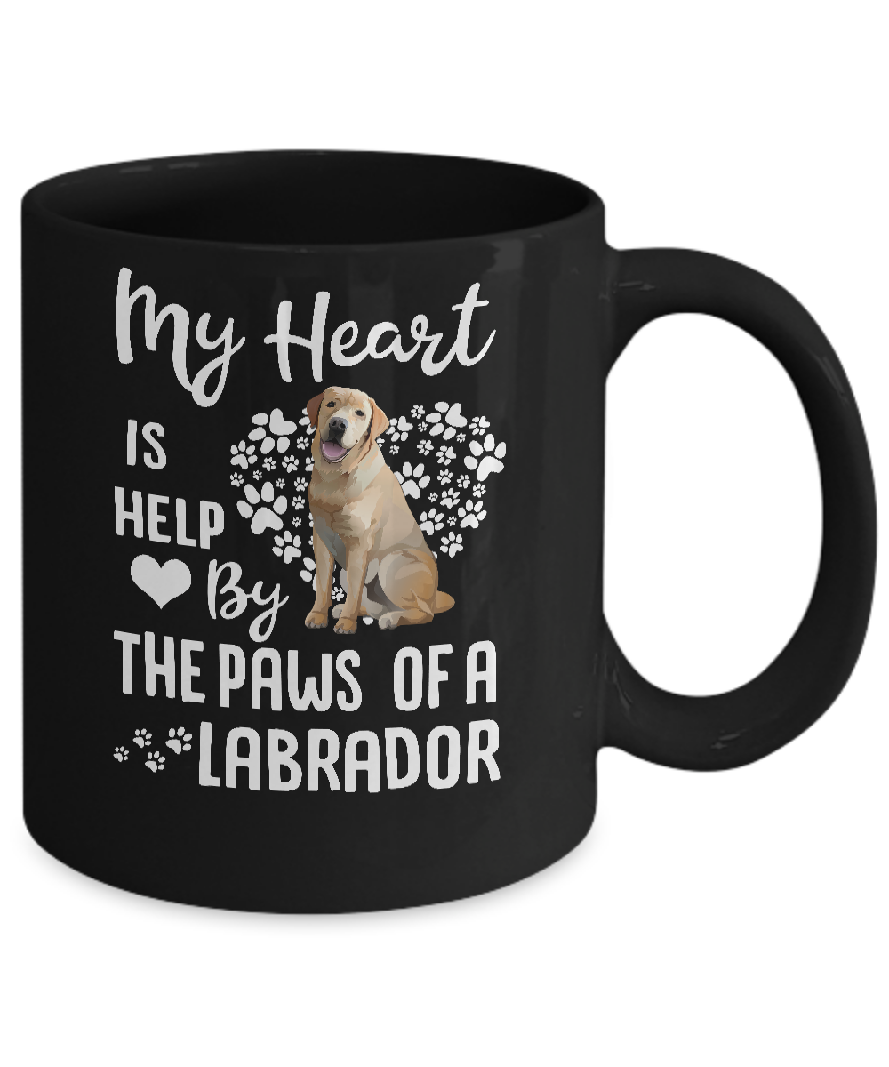 My Heart Is Held By The Paws Of A Labrador Lover Mug Coffee Mug | Teecentury.com