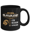 Level Of Savage Capricorn Mug Coffee Mug | Teecentury.com