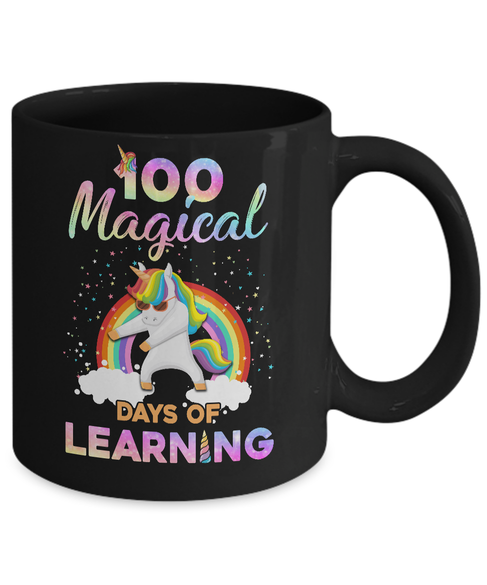100 Magical Days of Learning Flossing Unicorn Mug Coffee Mug | Teecentury.com
