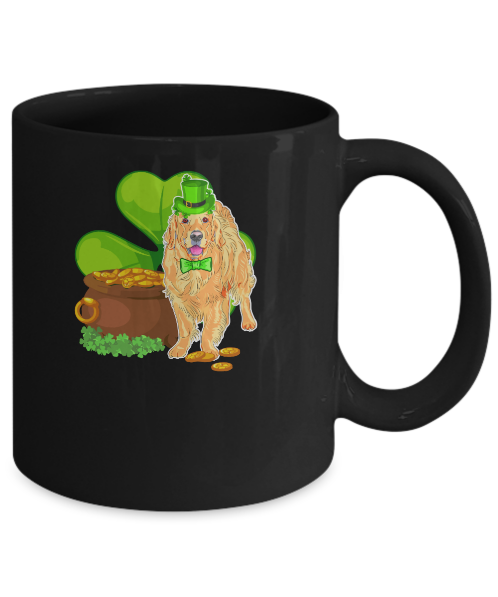 Golden Retriever St Patrick's Day Irish Dog Lover Funny Gifts Mug Coffee Mug | Teecentury.com