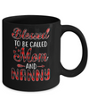 Red Buffalo Plaid Blessed To Be Called Mom And Nanny Mug Coffee Mug | Teecentury.com