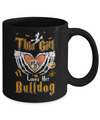 This Girl Love Her Dog Bulldog Halloween Mug Coffee Mug | Teecentury.com