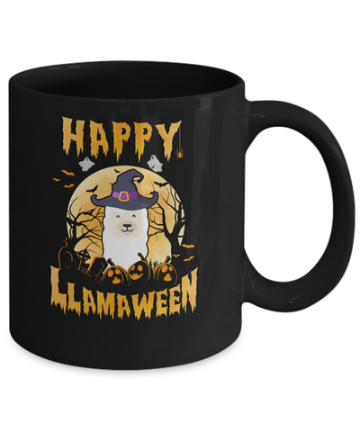 Halloween Llama Witch Costume Happy Llamaween Mug Coffee Mug | Teecentury.com