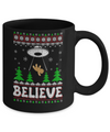 Believe UFO Gingerbread Ugly Christmas Sweater Mug Coffee Mug | Teecentury.com