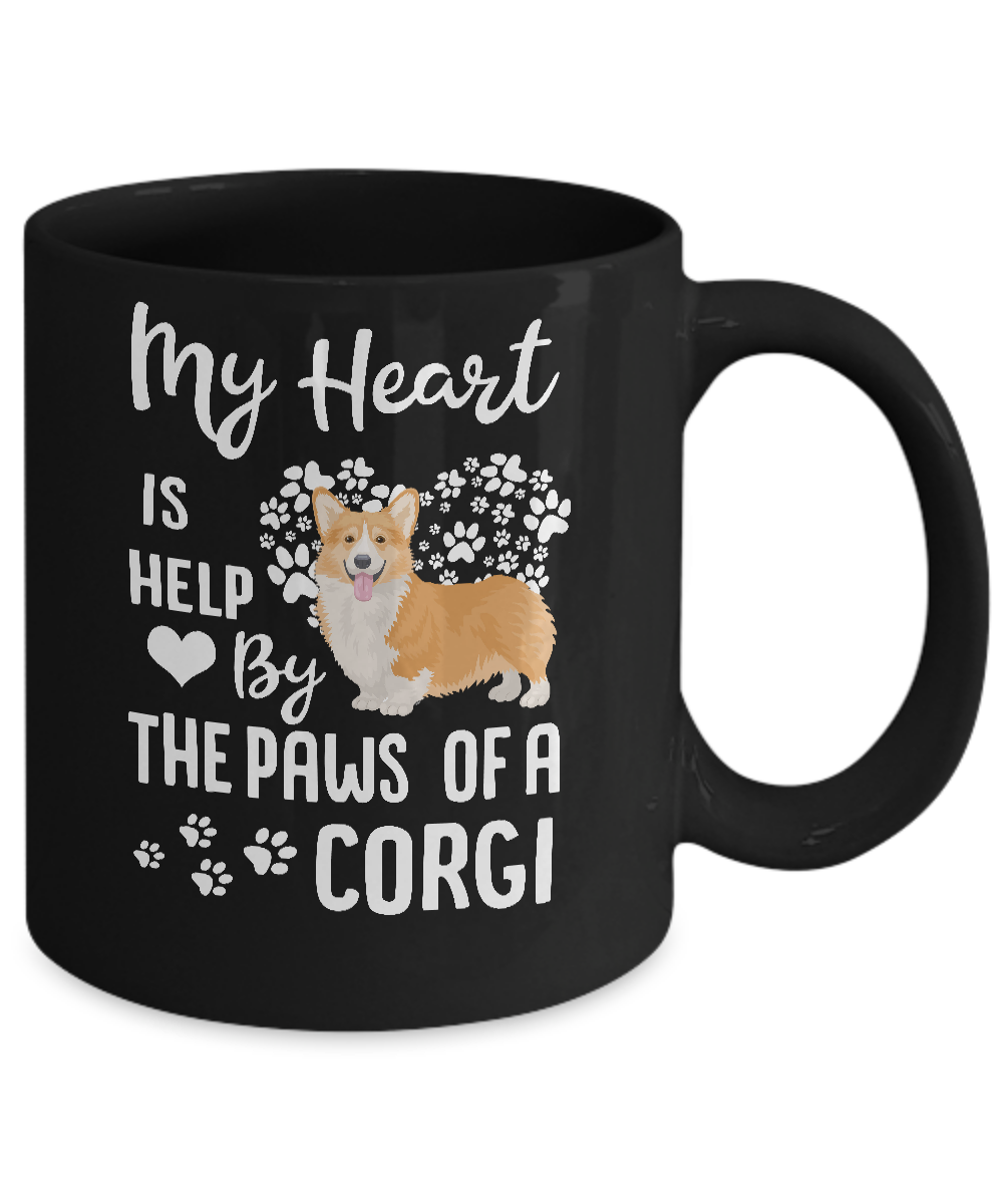 My Heart Is Held By The Paws Of A Corgi Lover Mug Coffee Mug | Teecentury.com