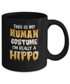 This Is My Human Costume Hippo Halloween Mug Coffee Mug | Teecentury.com