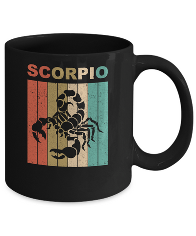 Vintage Scorpio Zodiac October November Birthday Gift Mug Coffee Mug | Teecentury.com