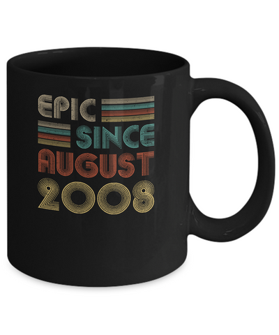 Epic Since August 2008 14th Birthday Gift 14 Yrs Old Mug Coffee Mug | Teecentury.com