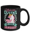 Unicorn Queens Are Born In January Birthday Gift Mug Coffee Mug | Teecentury.com