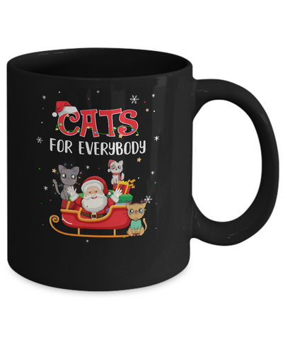 Cats For Everybody Christmas Cute Cat Lover Mug Coffee Mug | Teecentury.com