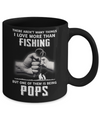 I Love More Than Fishing Being Pops Funny Fathers Day Mug Coffee Mug | Teecentury.com